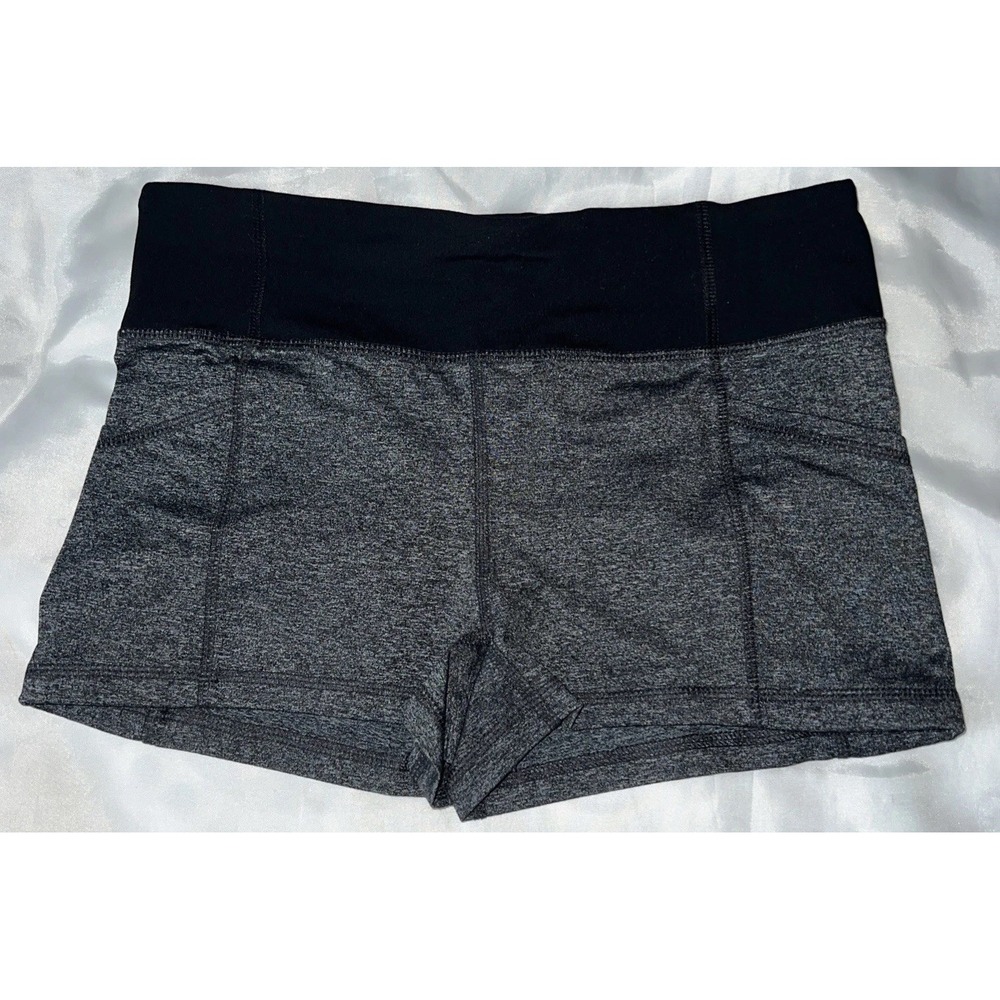Juniors Womens Athletic Gray/Black Compression Bike‎ Running Shorts Small 2006